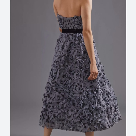 Anthropologie Geisha Designs Dress Tulle Strapless Sz 6 - Picture 2 of 9